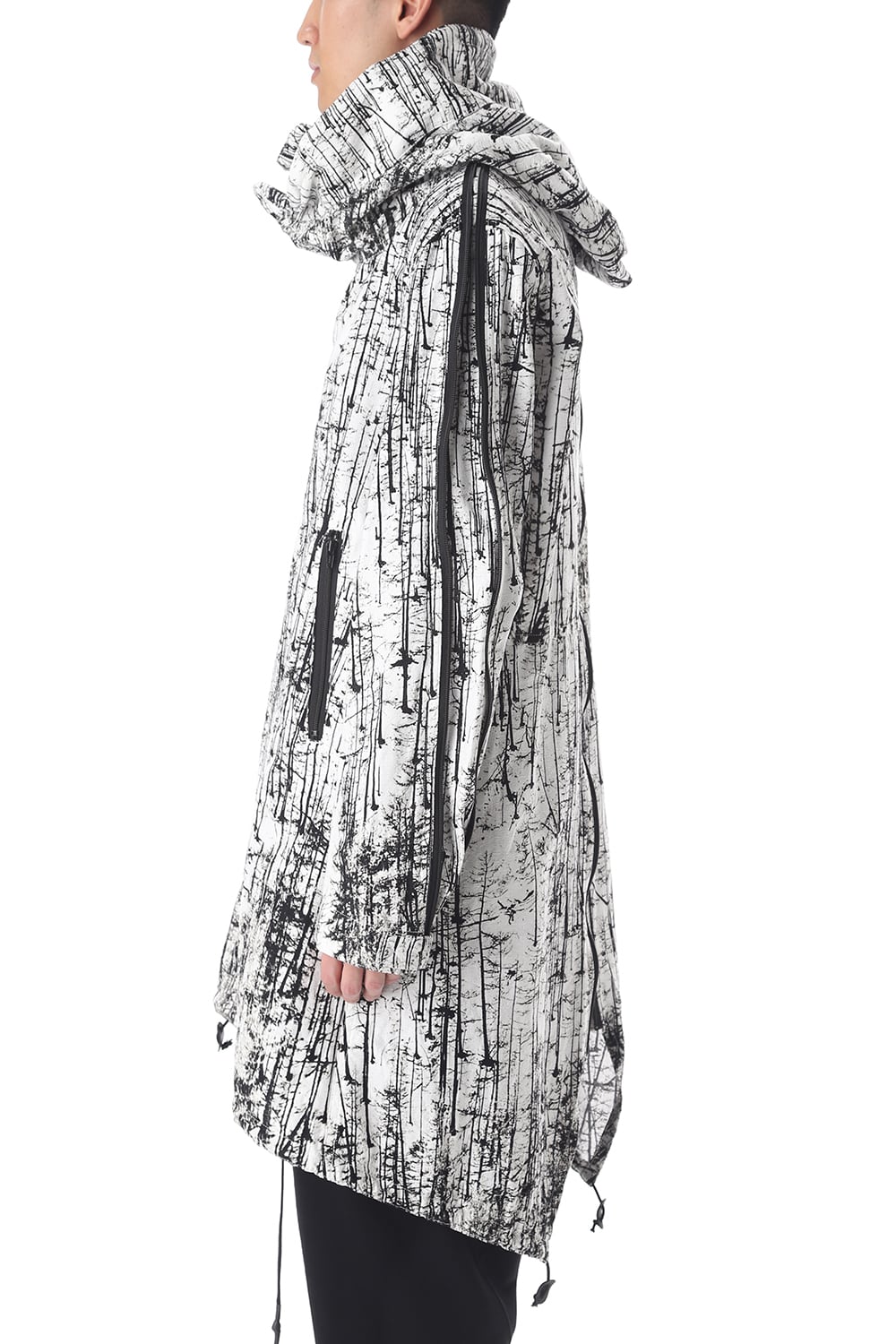 FOREST PRINT MILITARY COAT