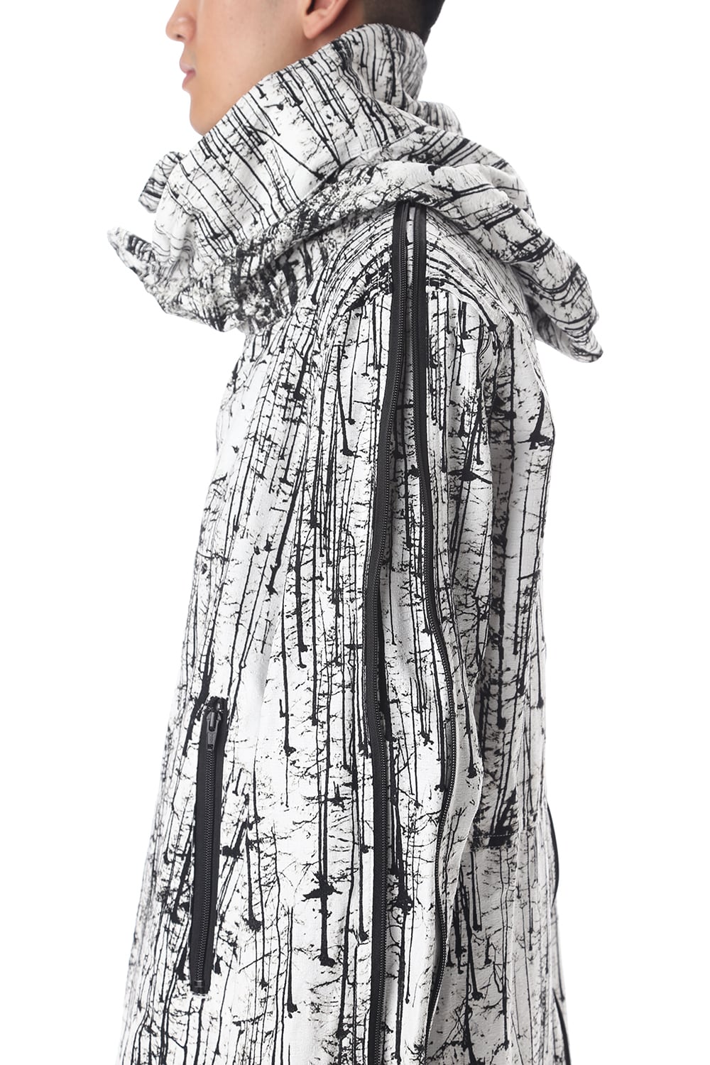 FOREST PRINT MILITARY COAT