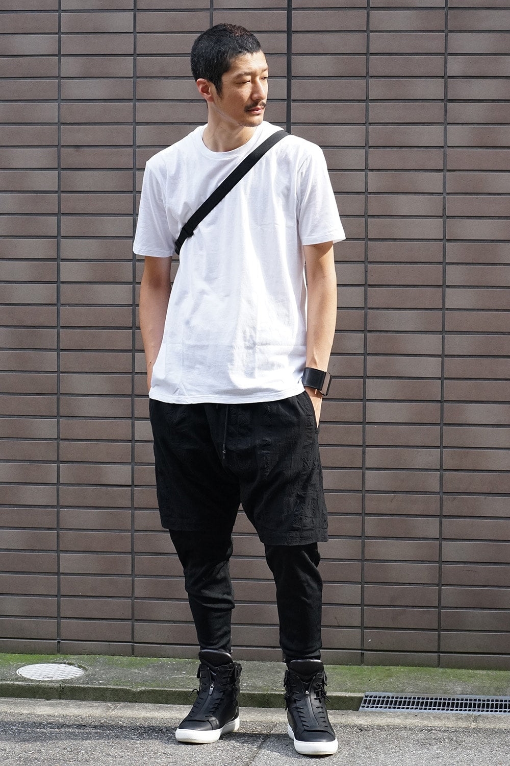Random Check × Smooth Jersey OverDye Layered Pants RB-004