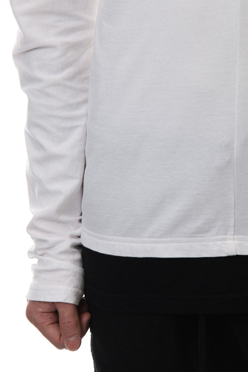 LAYERED DOLMAN L/S T-SHIRT White×Black