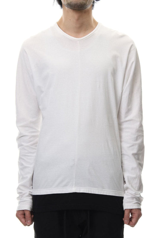LAYERED DOLMAN L/S T-SHIRT White×Black