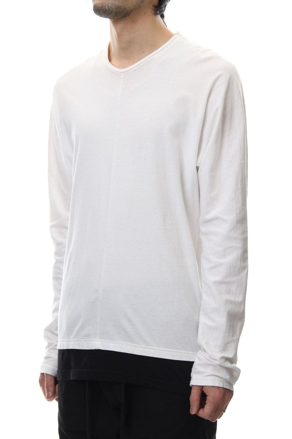 LAYERED DOLMAN L/S T-SHIRT White×Black