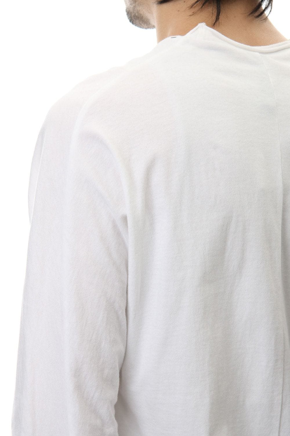 LAYERED DOLMAN L/S T-SHIRT White×Black