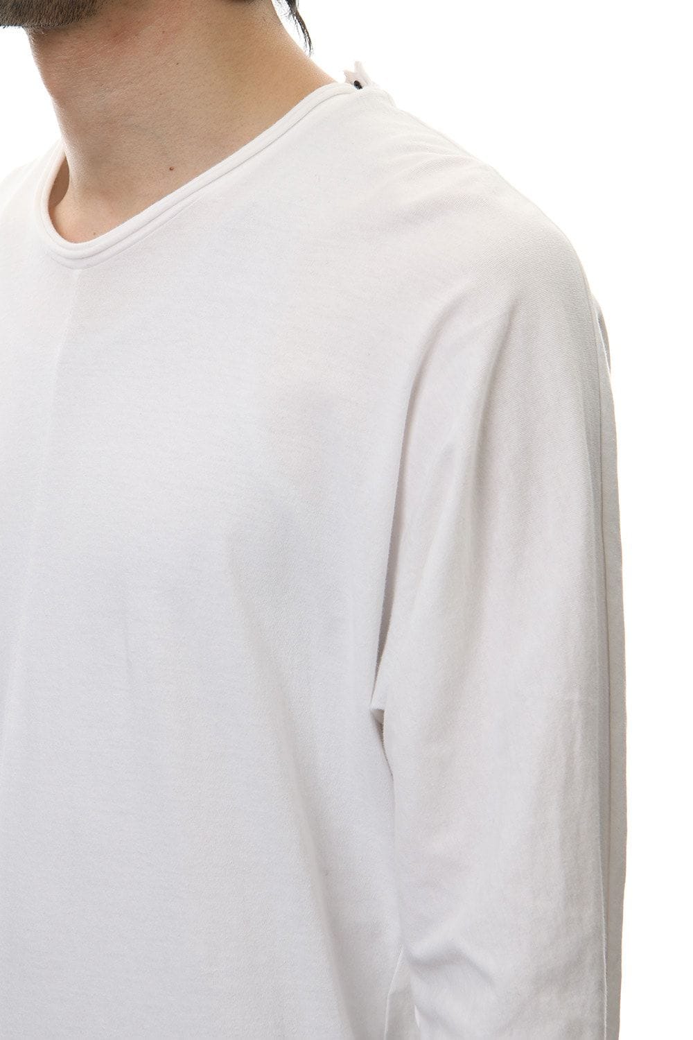 LAYERED DOLMAN L/S T-SHIRT White×Black