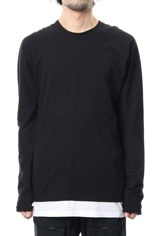 LAYERED DOLMAN L/S T-SHIRT Black×White