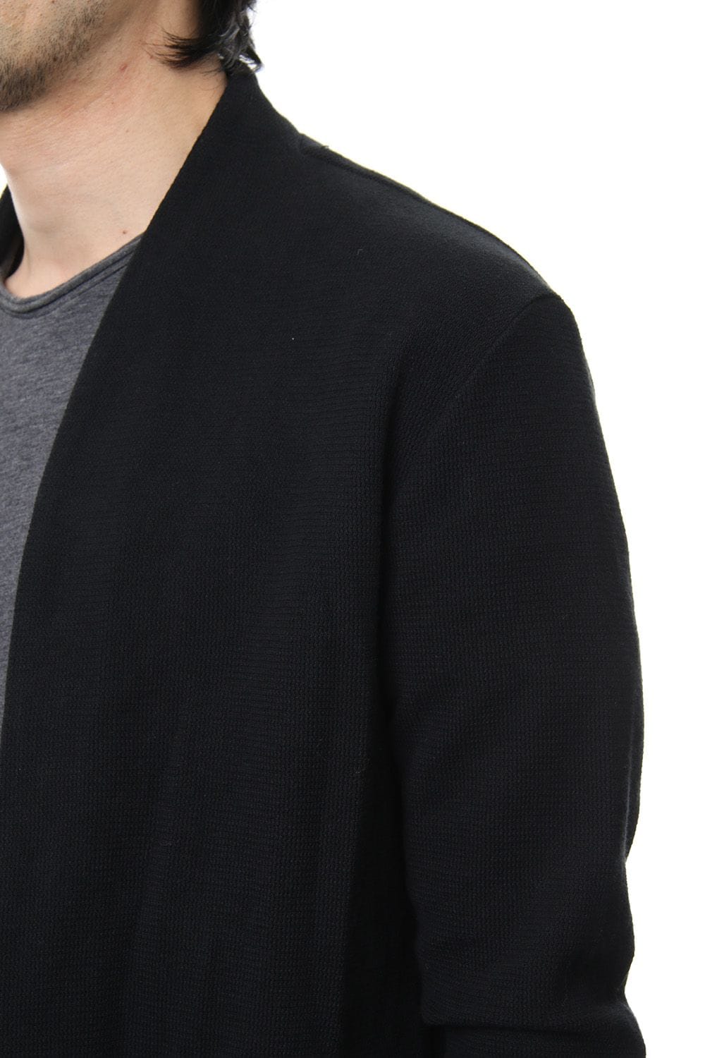 REVER KNIT CARDIGAN Black