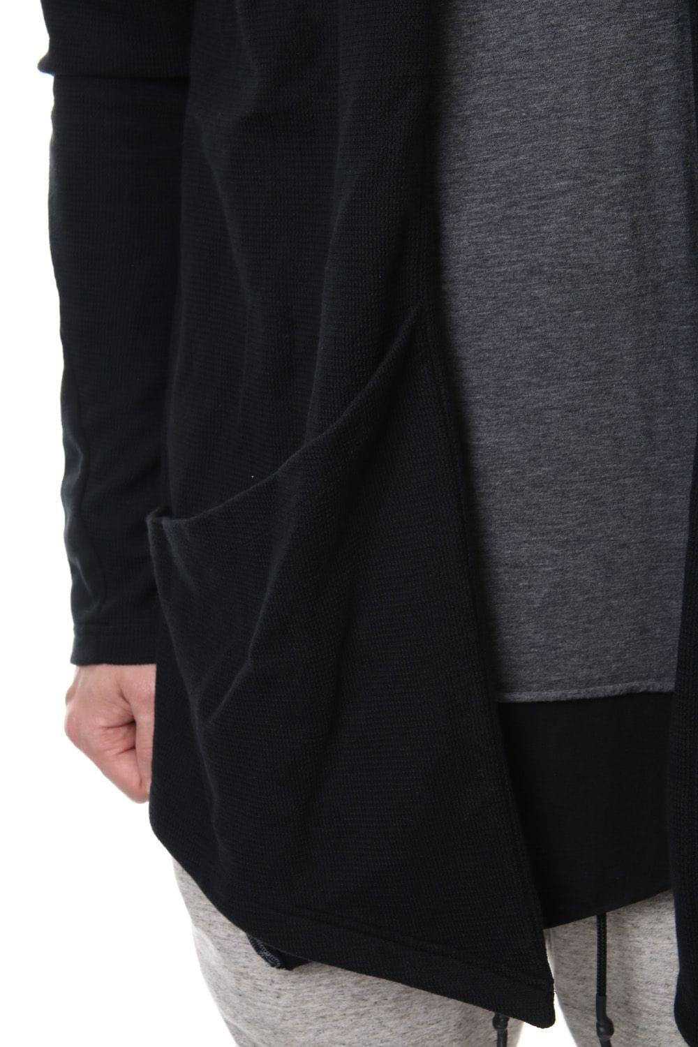 REVER KNIT CARDIGAN Black