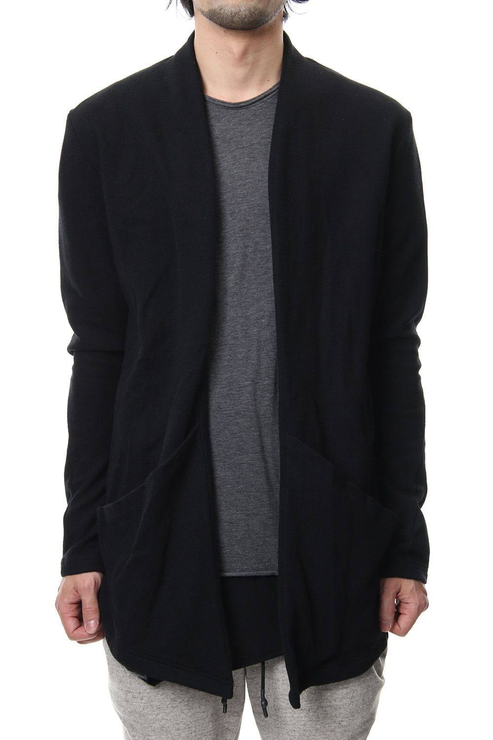 REVER KNIT CARDIGAN Black