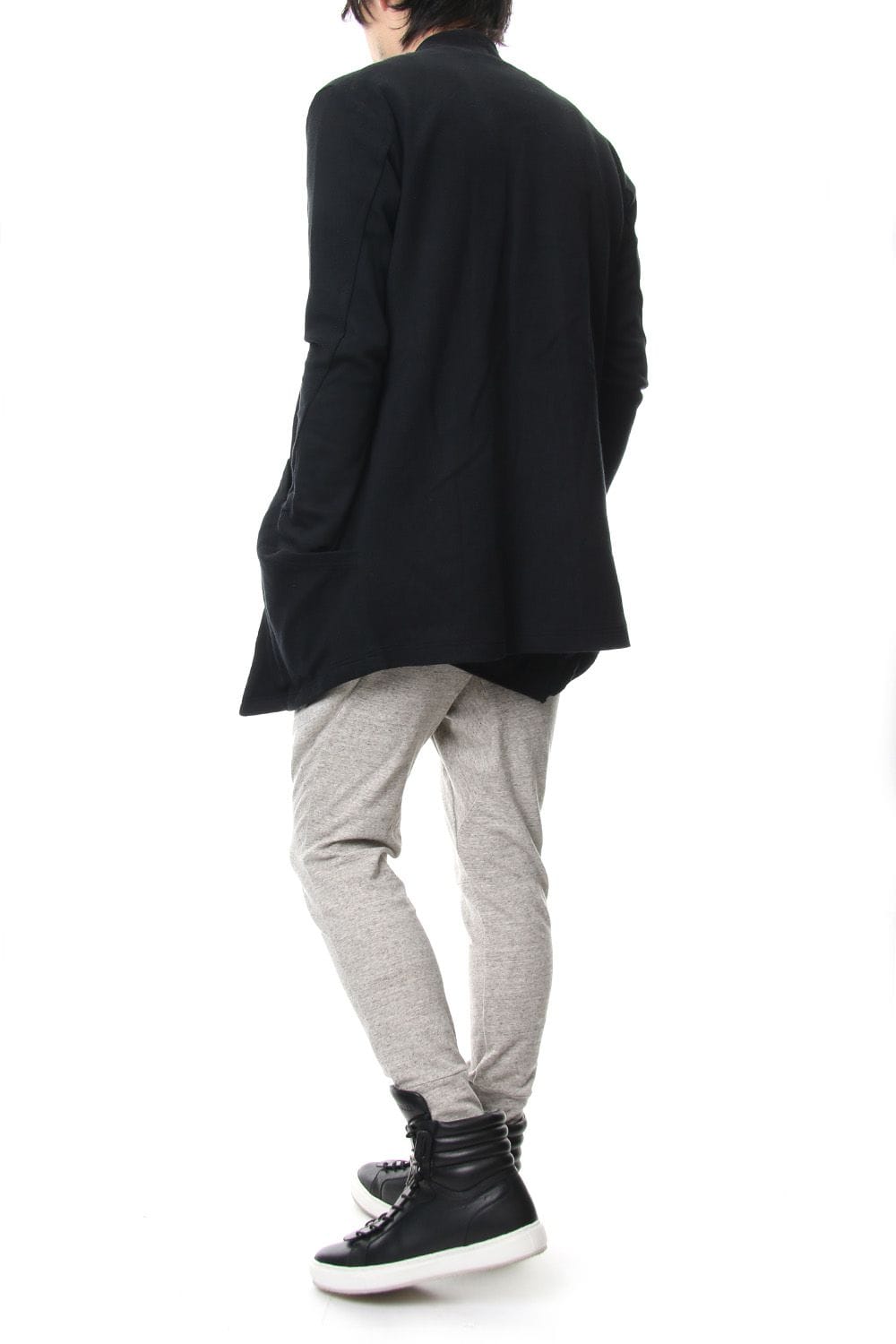 REVER KNIT CARDIGAN Black