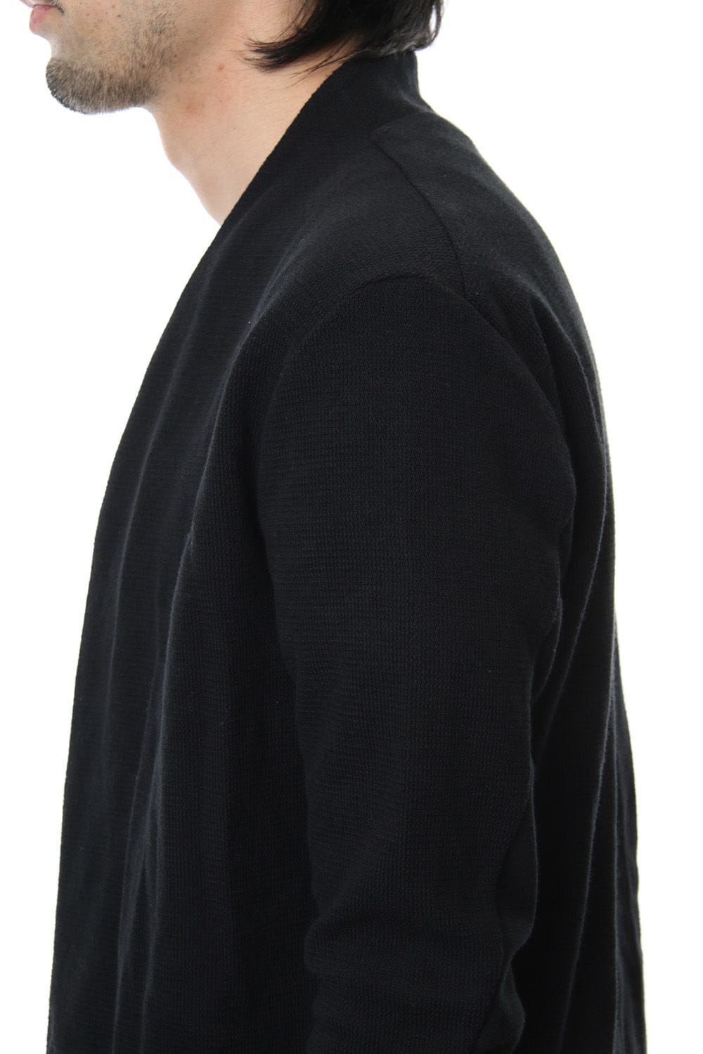 REVER KNIT CARDIGAN Black