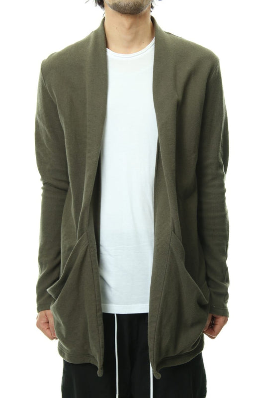REVER KNIT CARDIGAN Khaki