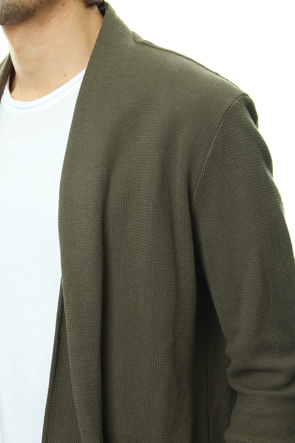 REVER KNIT CARDIGAN Khaki