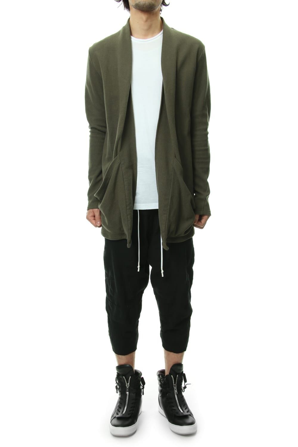 REVER KNIT CARDIGAN Khaki