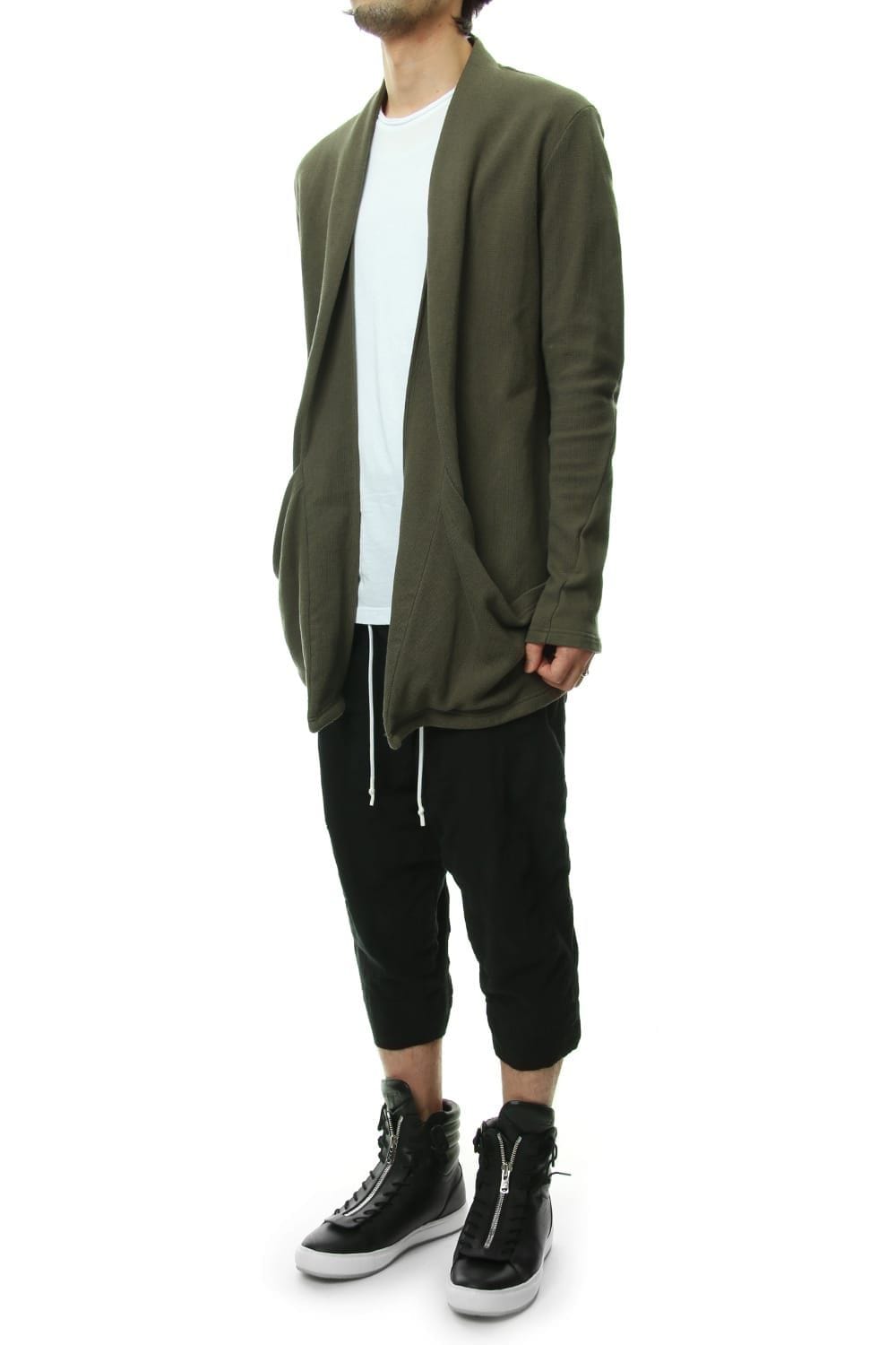 REVER KNIT CARDIGAN Khaki