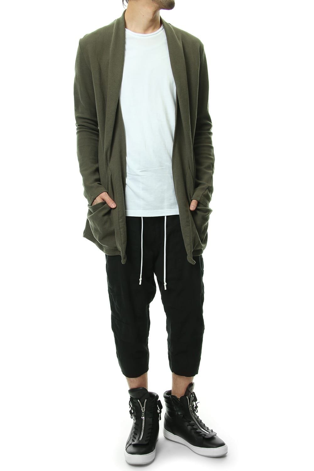 REVER KNIT CARDIGAN Khaki