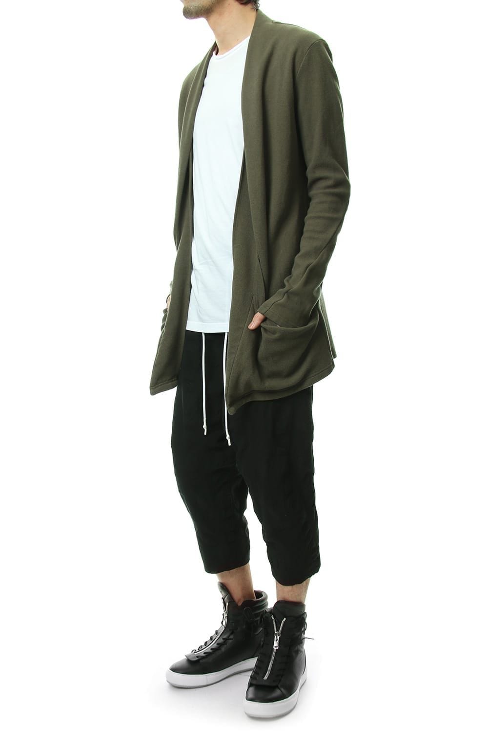 REVER KNIT CARDIGAN Khaki