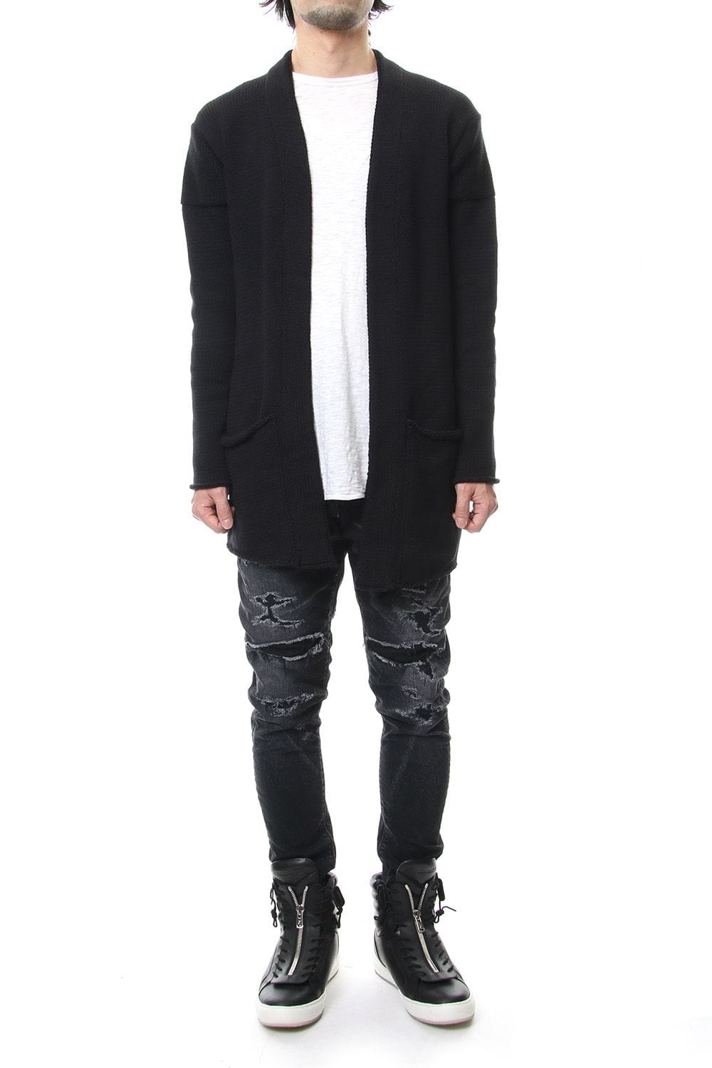 3GG REVER CARDIGAN Black