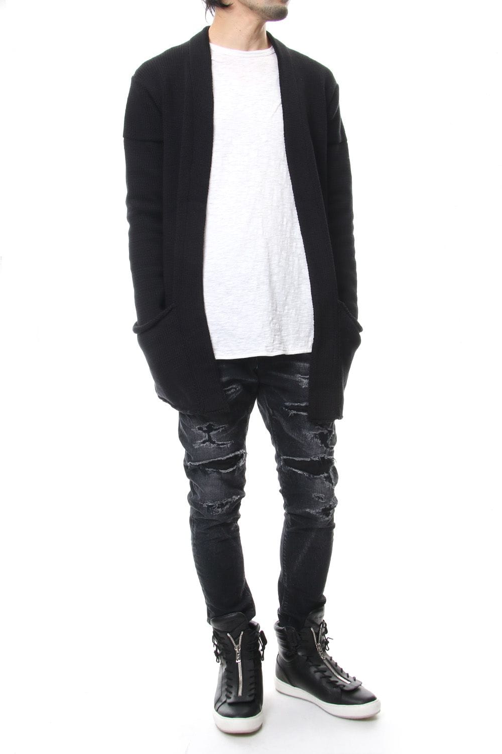 3GG REVER CARDIGAN Black