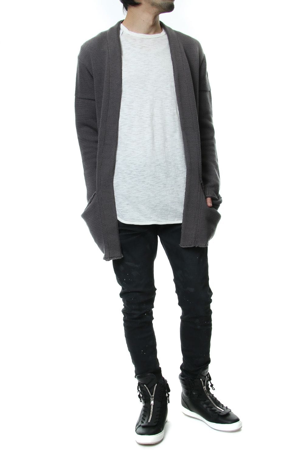 3GG REVER CARDIGAN Gray