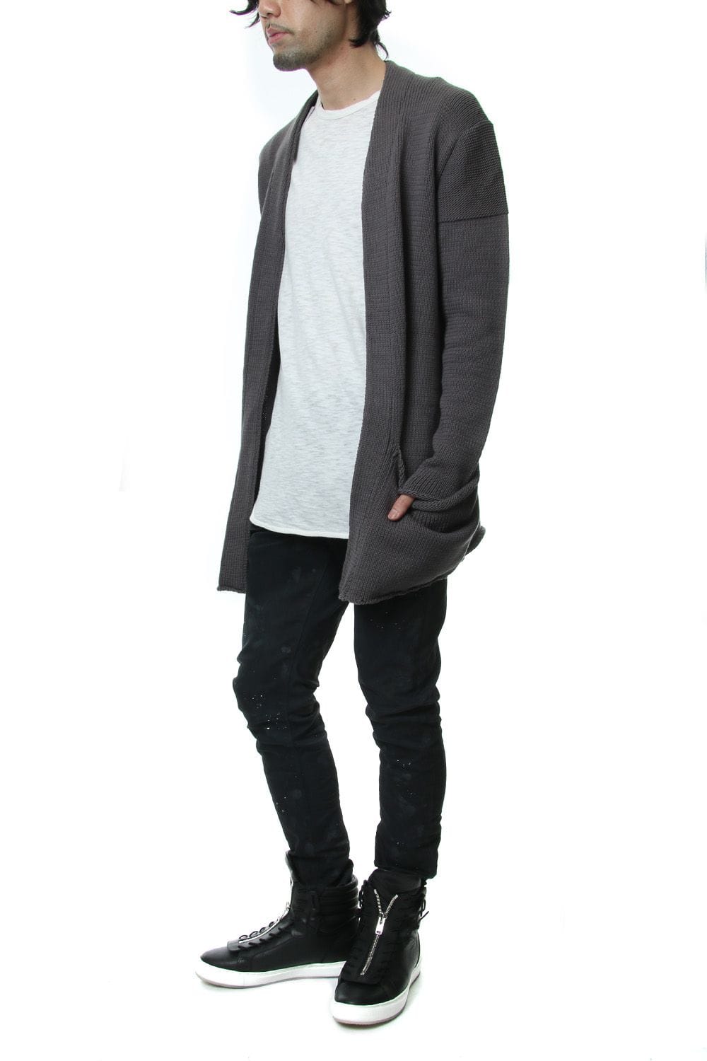 3GG REVER CARDIGAN Gray