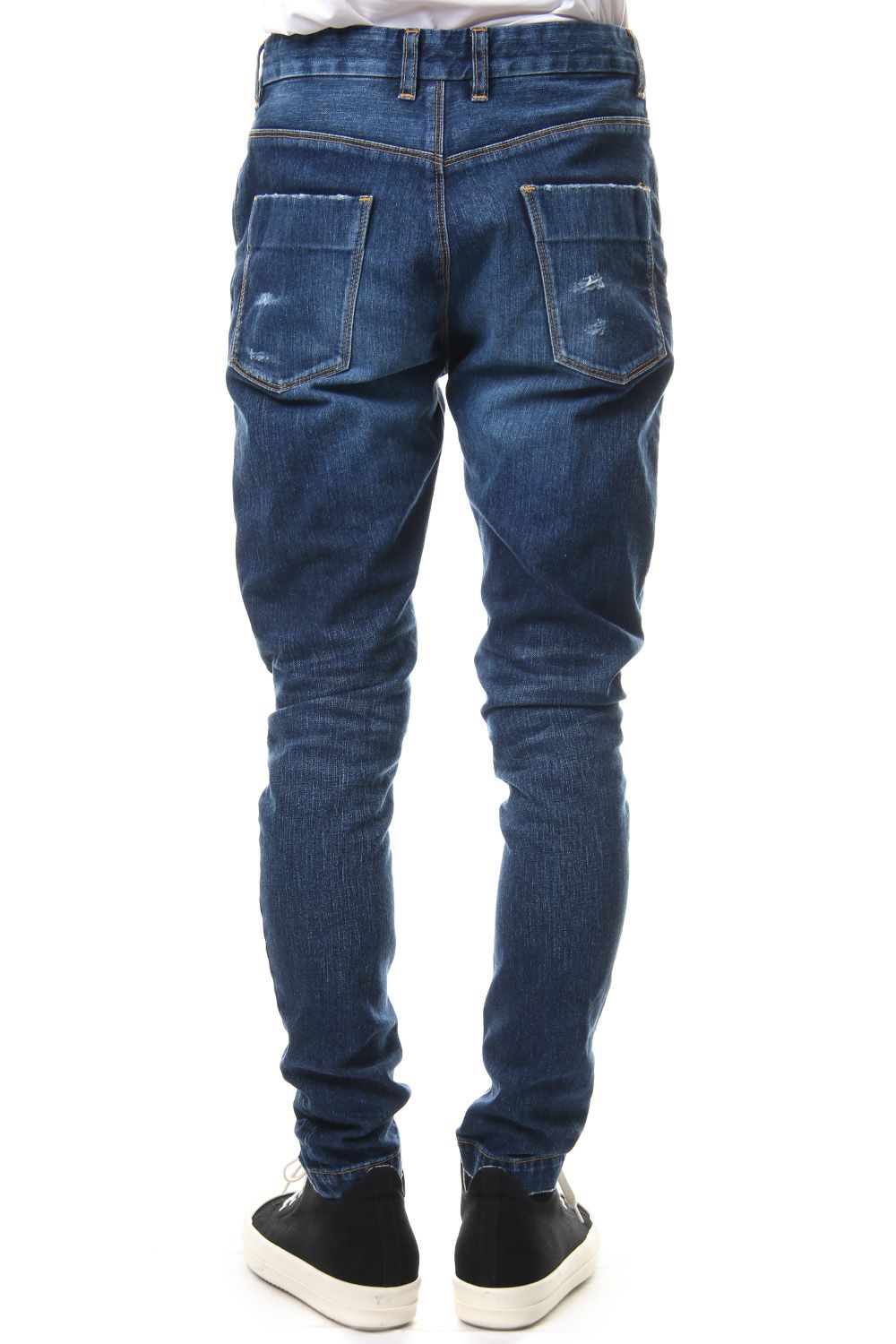 CRASH DENIM PANTS Indigo