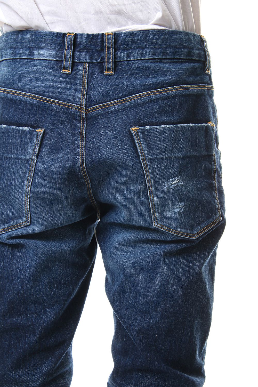 CRASH DENIM PANTS Indigo