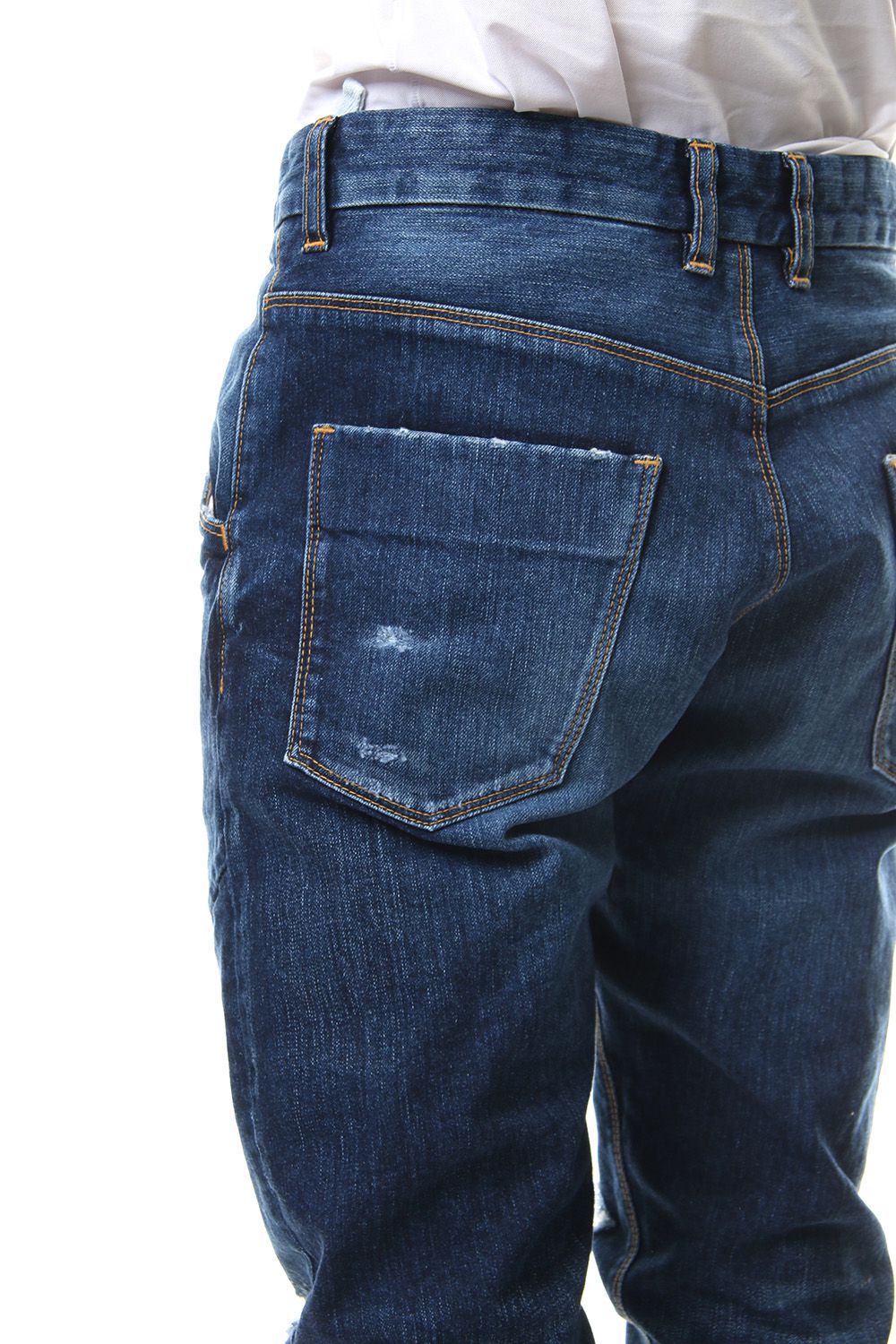 CRASH DENIM PANTS Indigo