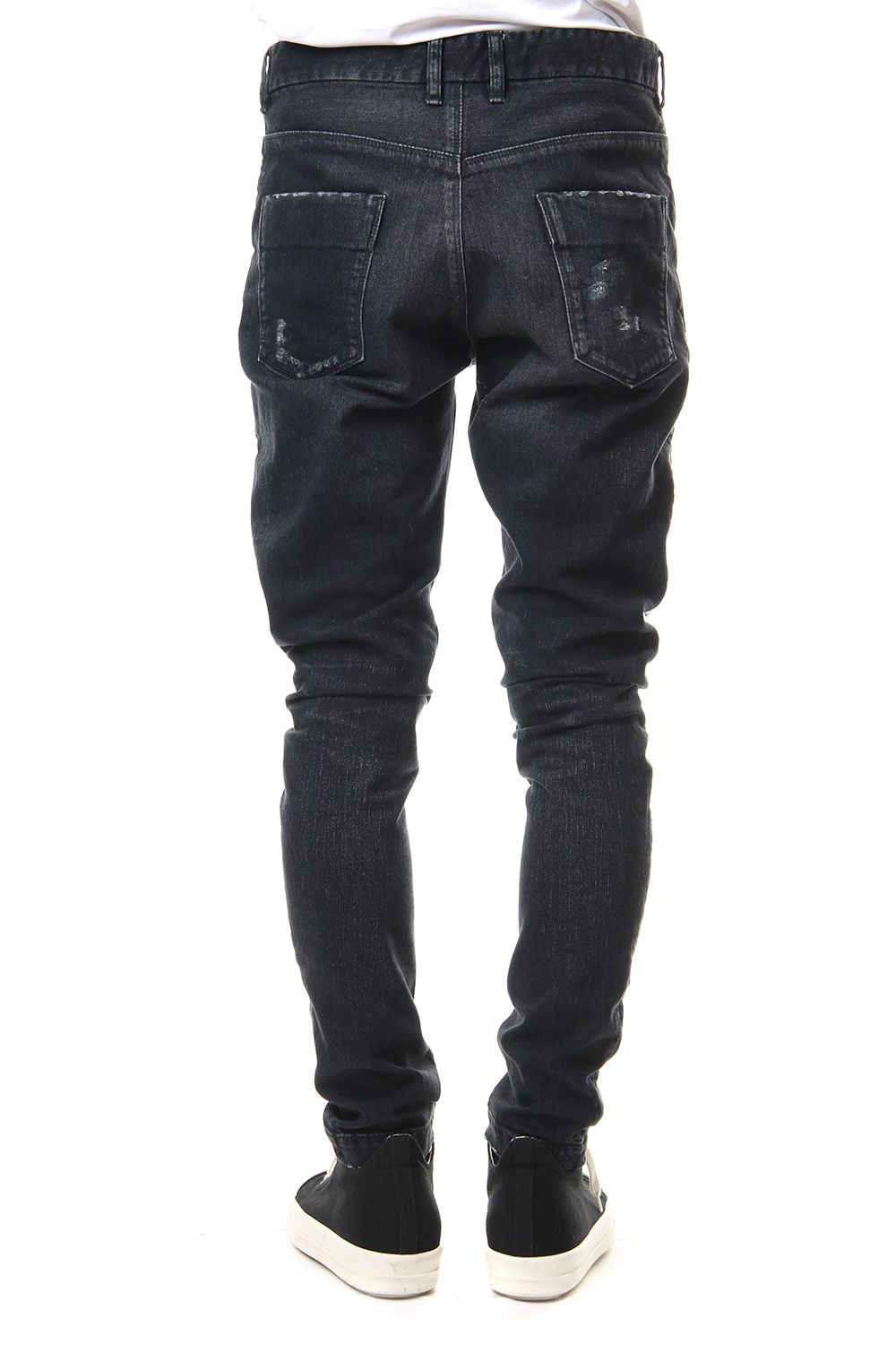 CRASH DENIM PANTS Black