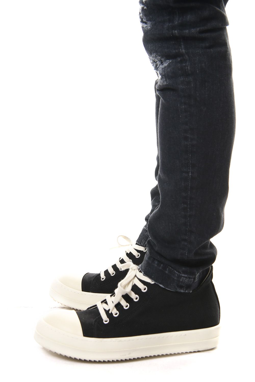 CRASH DENIM PANTS Black