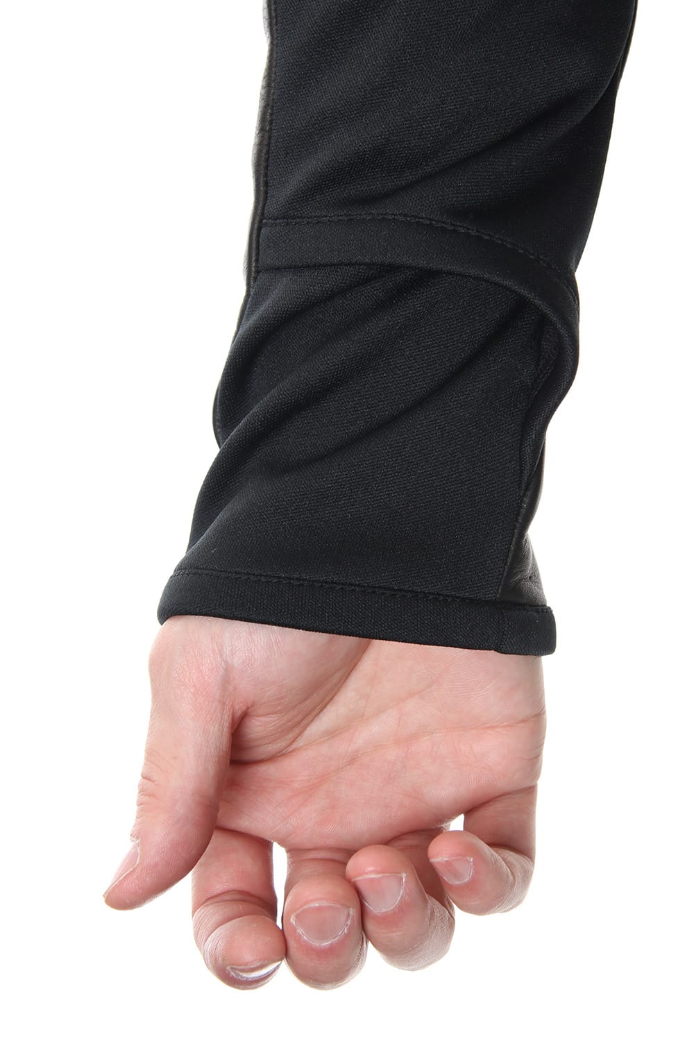 LEATHER JERSEY JACKET