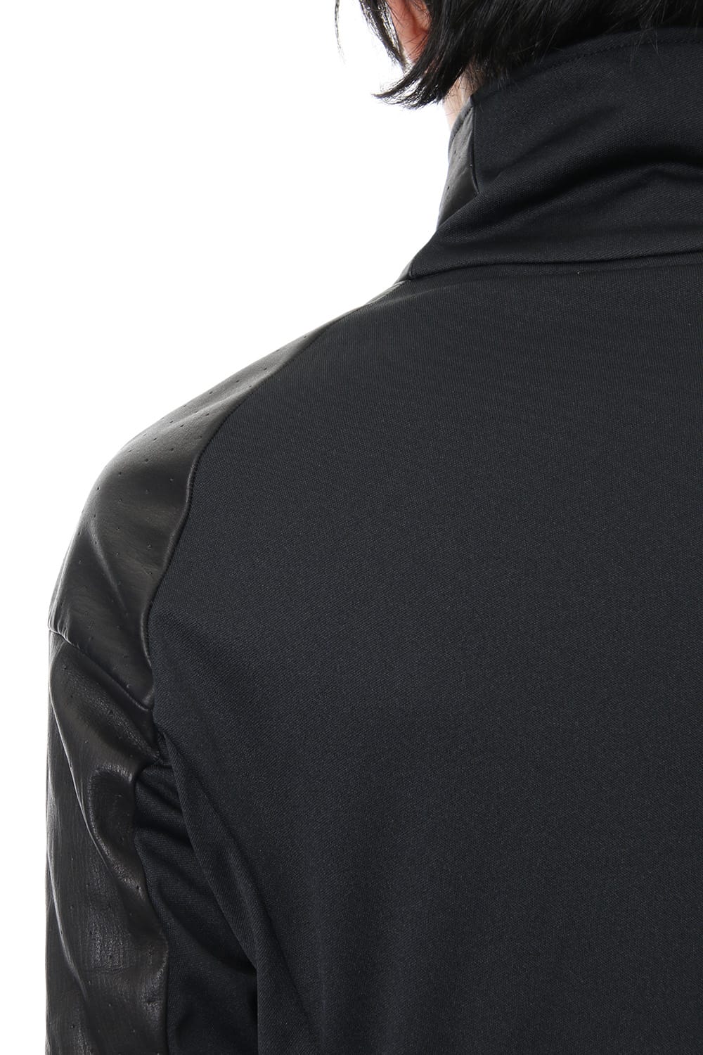 LEATHER JERSEY JACKET