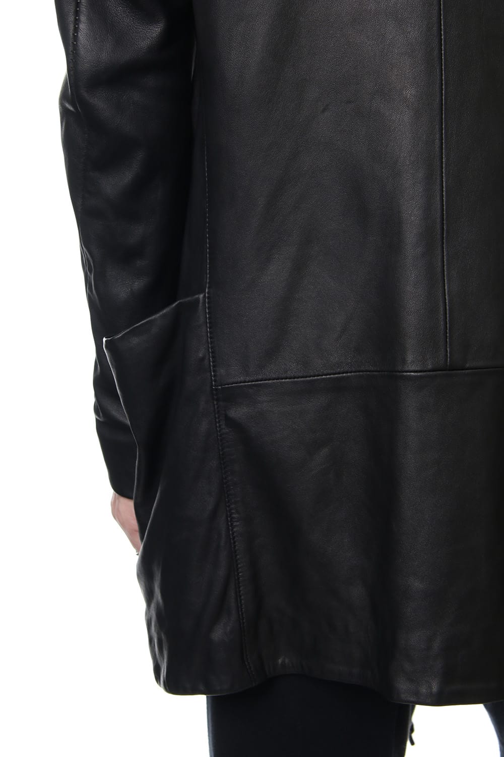 LEATHER JACKET CARDIGAN