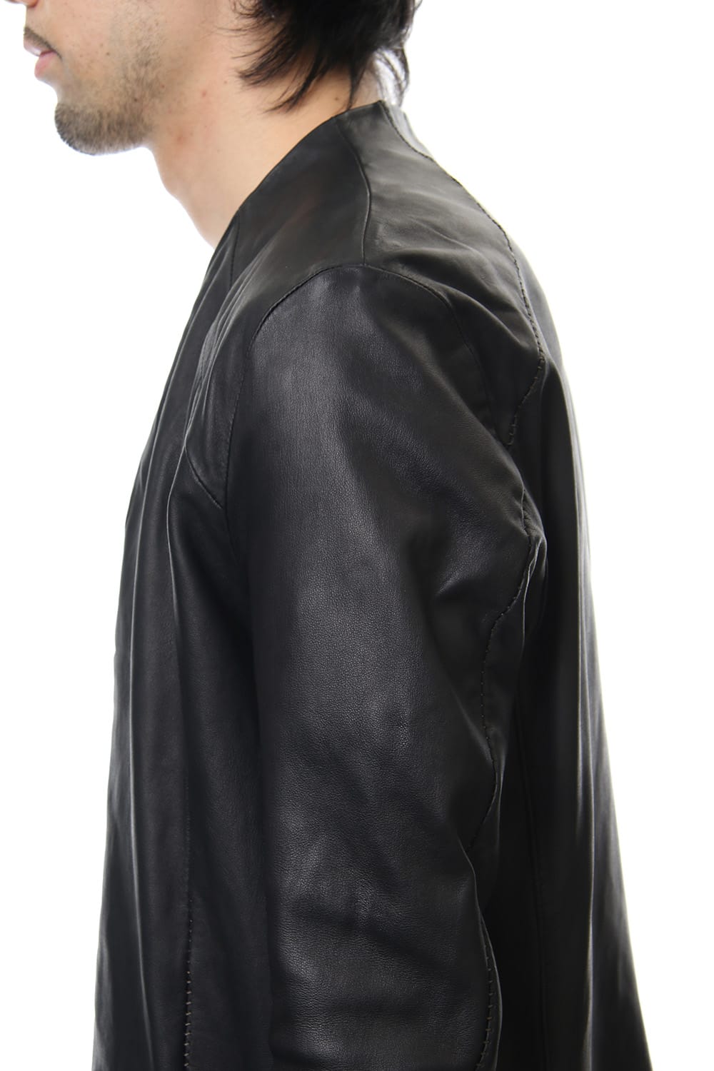 LEATHER JACKET CARDIGAN