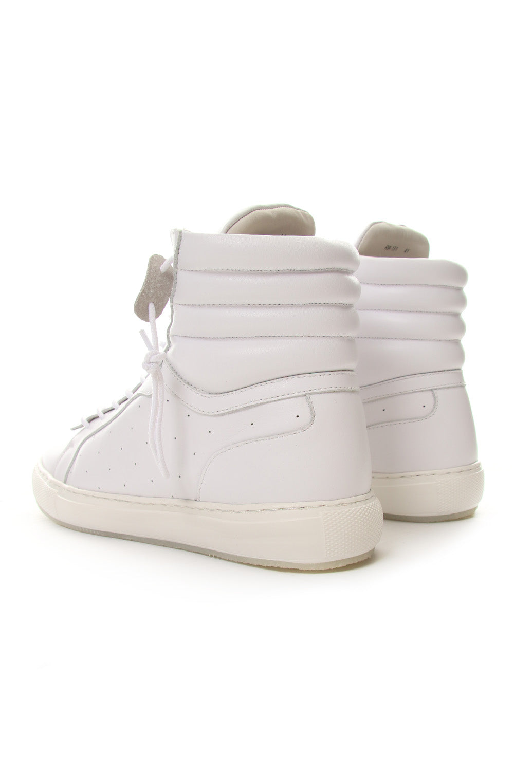 FRONT ZIP HIGH  SNEAKER White