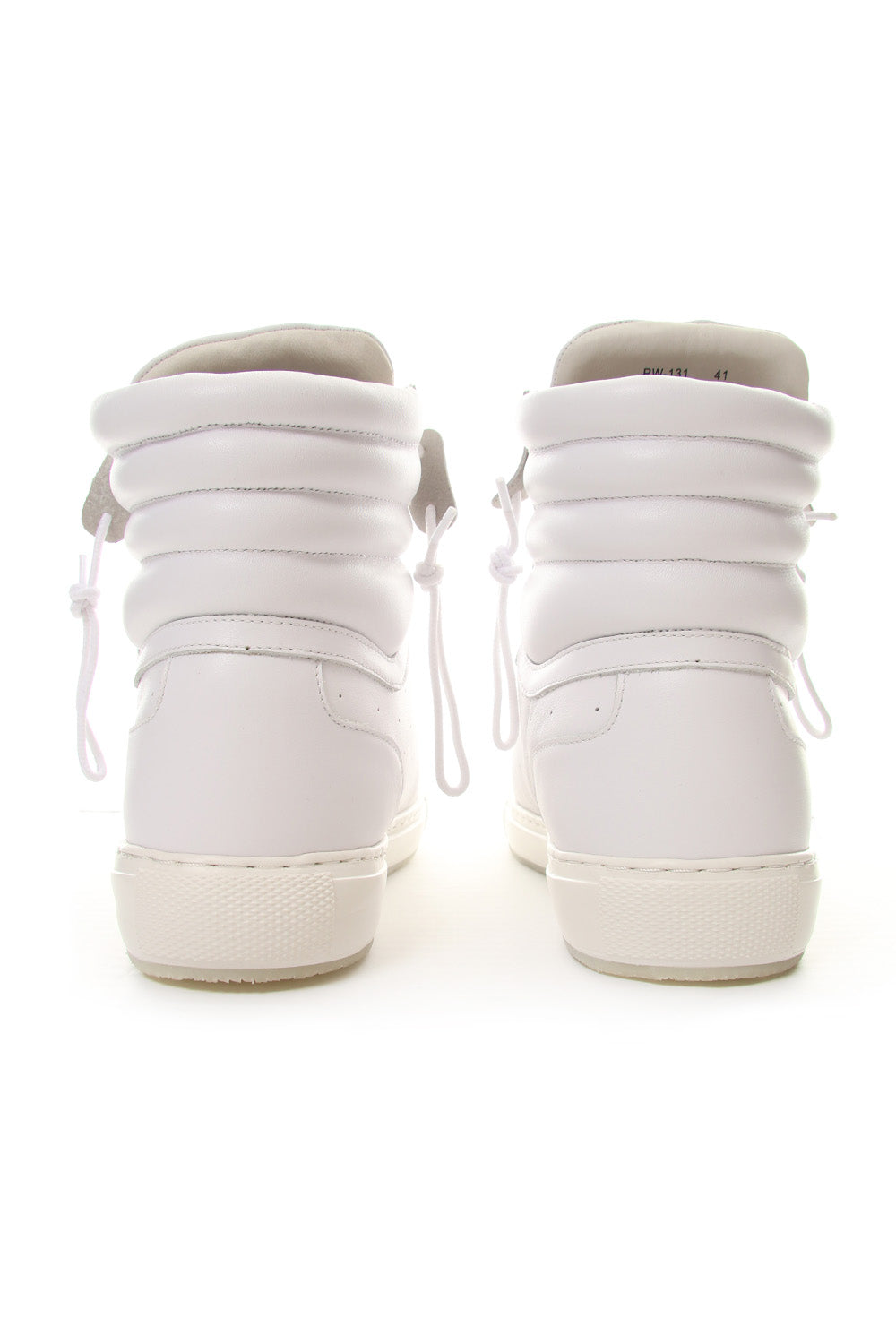 FRONT ZIP HIGH  SNEAKER White