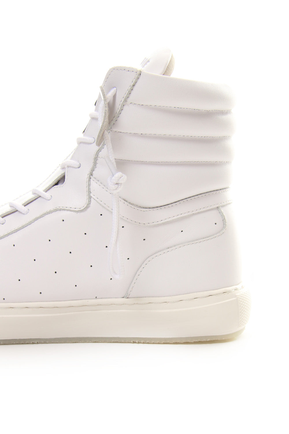 FRONT ZIP HIGH  SNEAKER White