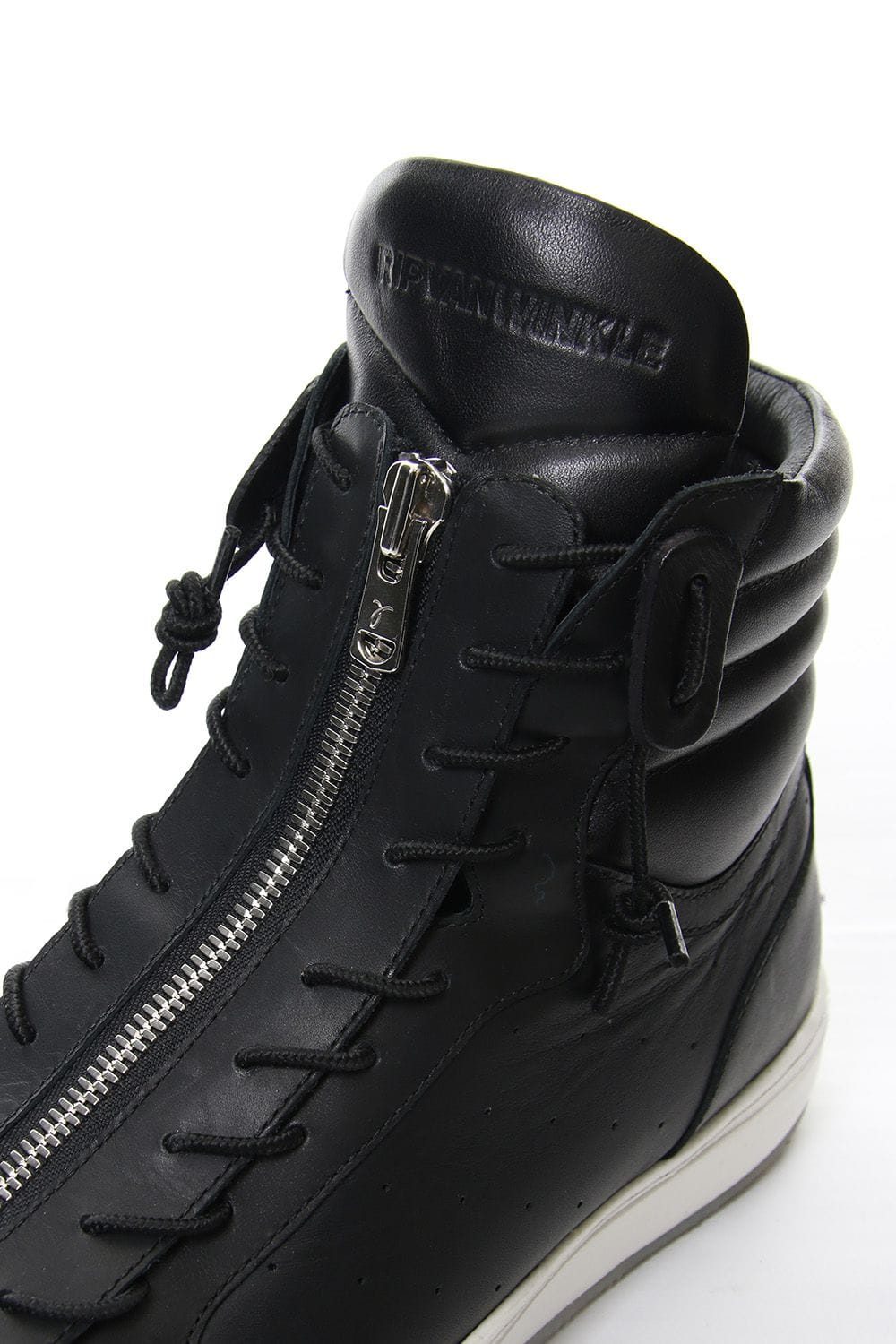 FRONT ZIP HIGH  SNEAKER Black