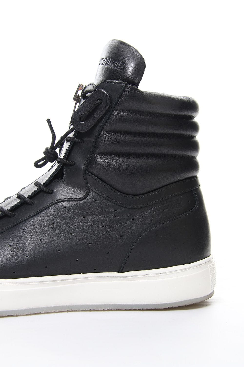 FRONT ZIP HIGH  SNEAKER Black