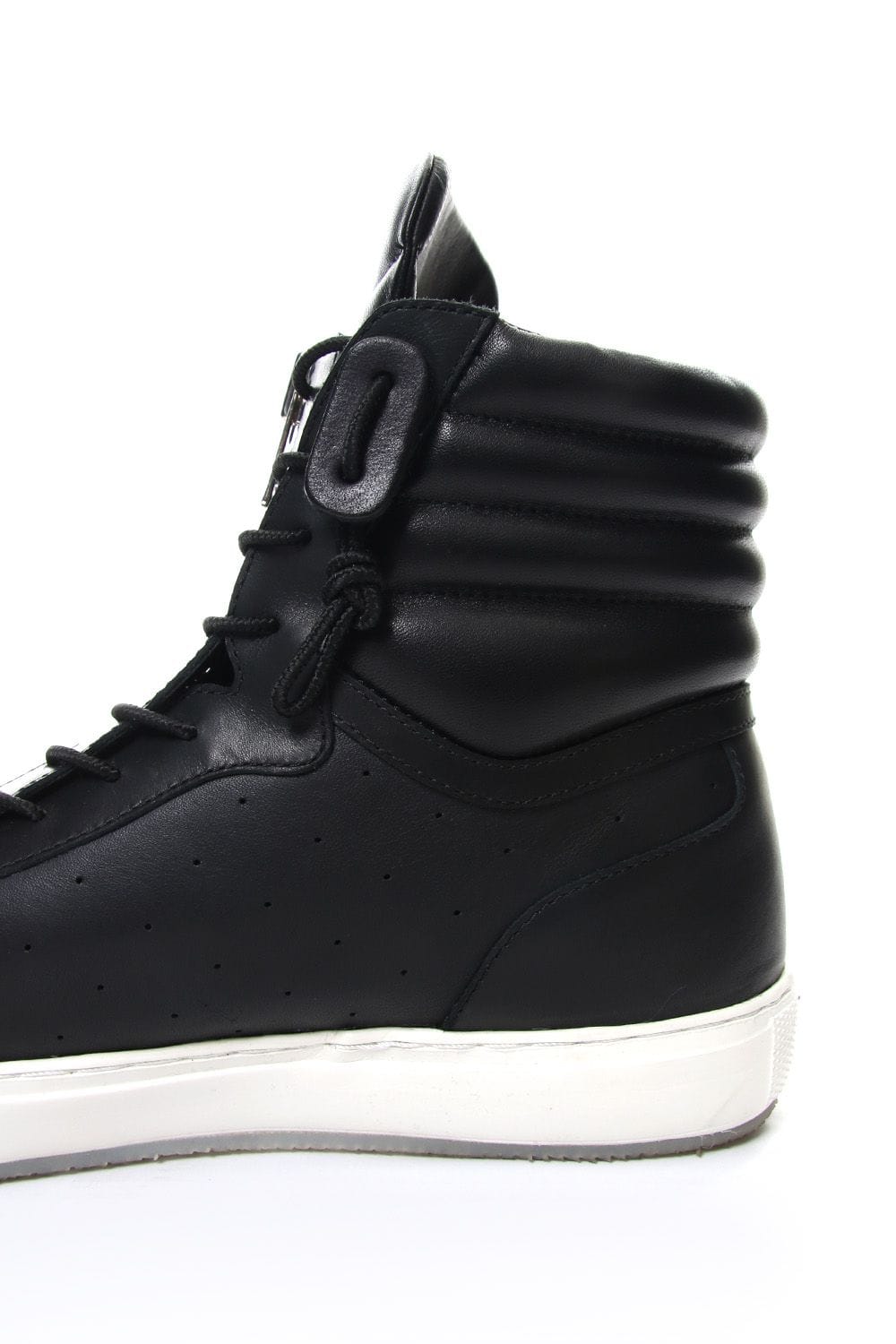 FRONT ZIP HIGH  SNEAKER Black