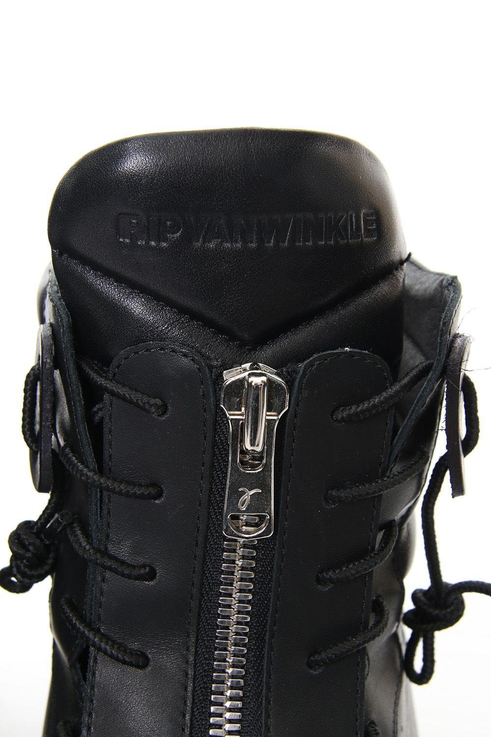 FRONT ZIP HIGH  SNEAKER Black