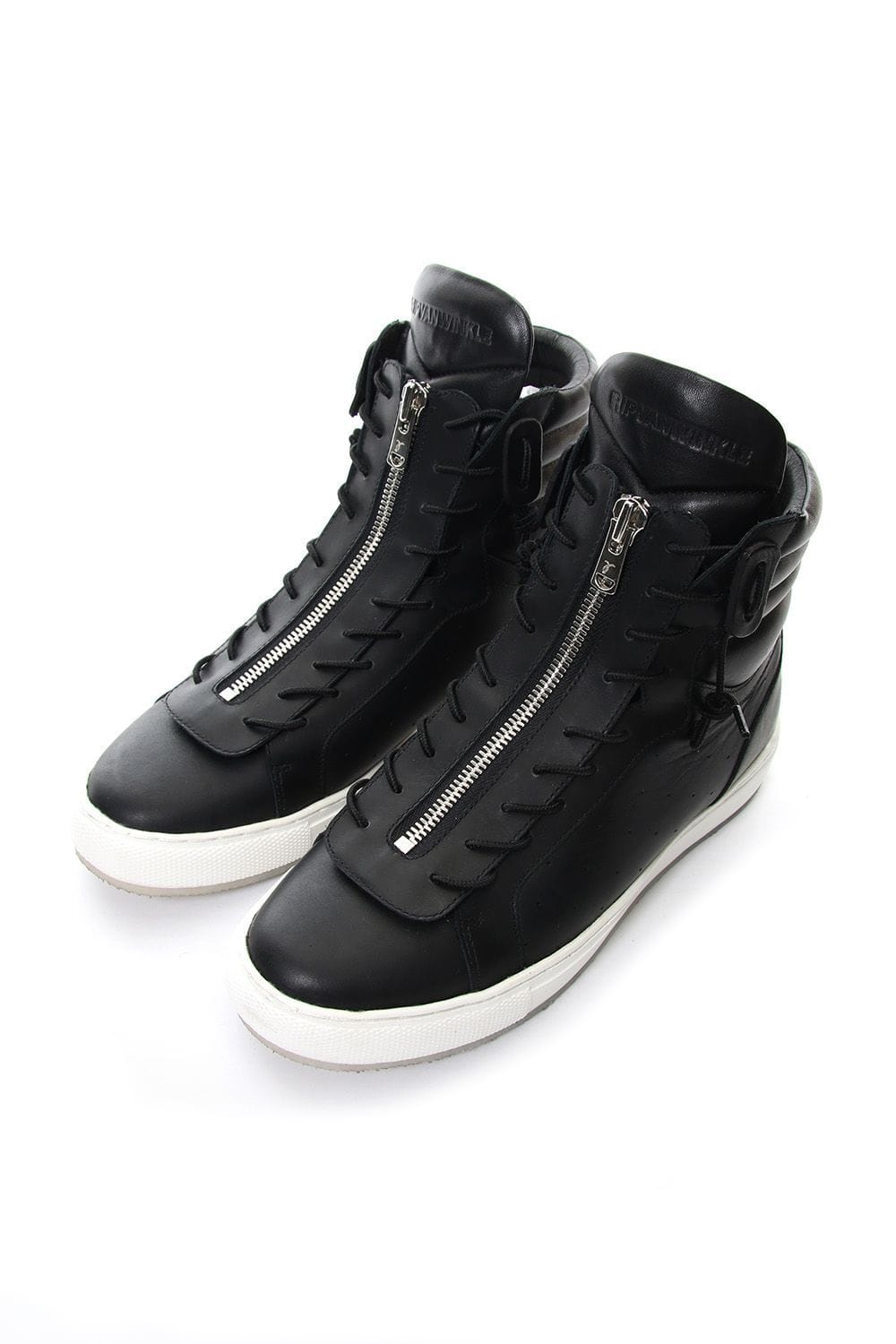 FRONT ZIP HIGH  SNEAKER Black