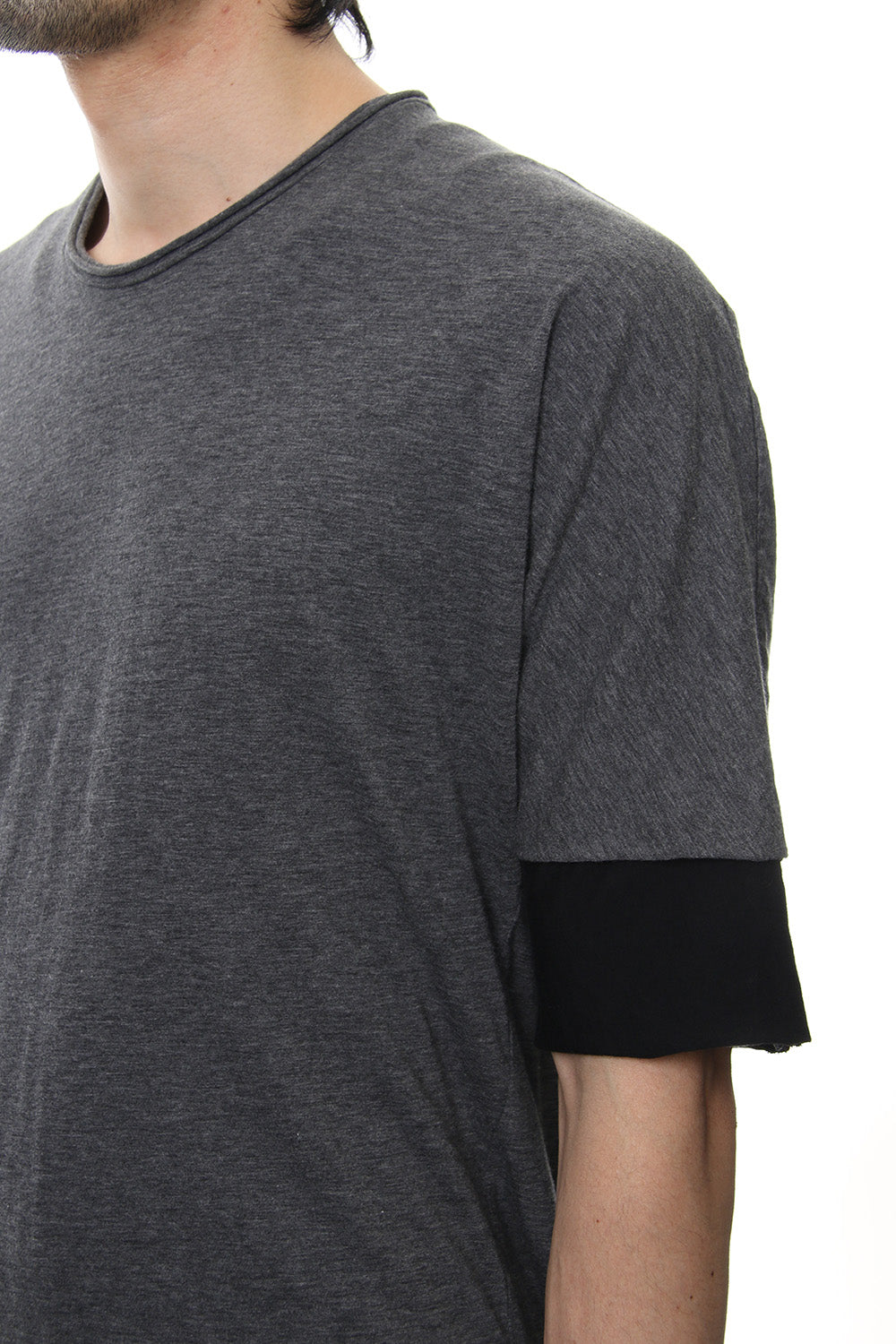 DOUBLE DOLMAN T-SHIRT Graphite