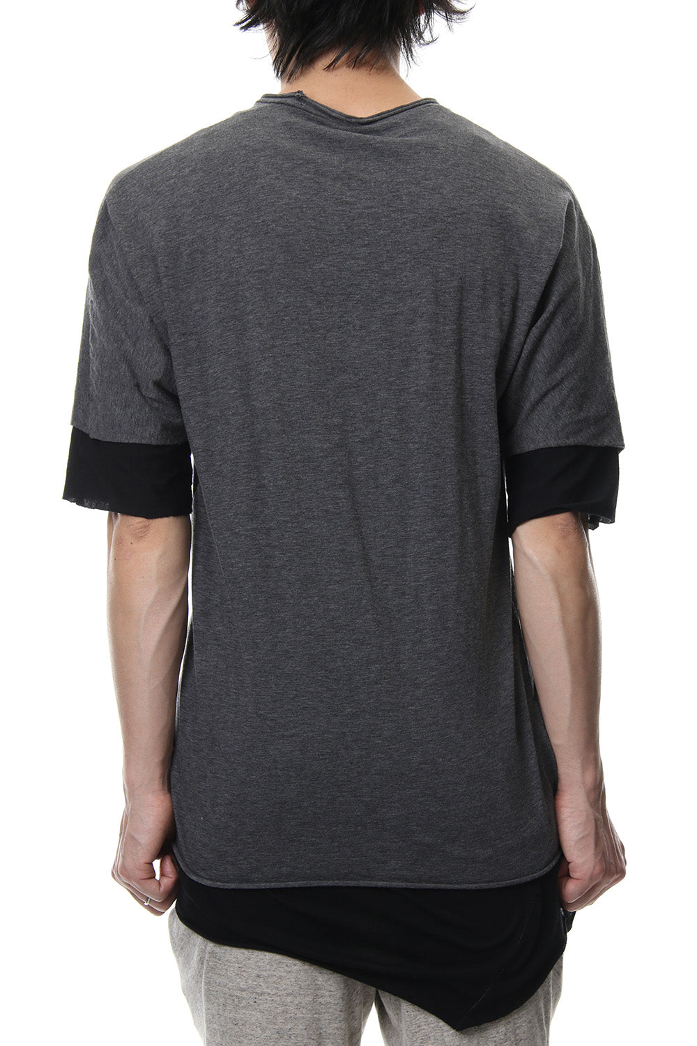 DOUBLE DOLMAN T-SHIRT Graphite