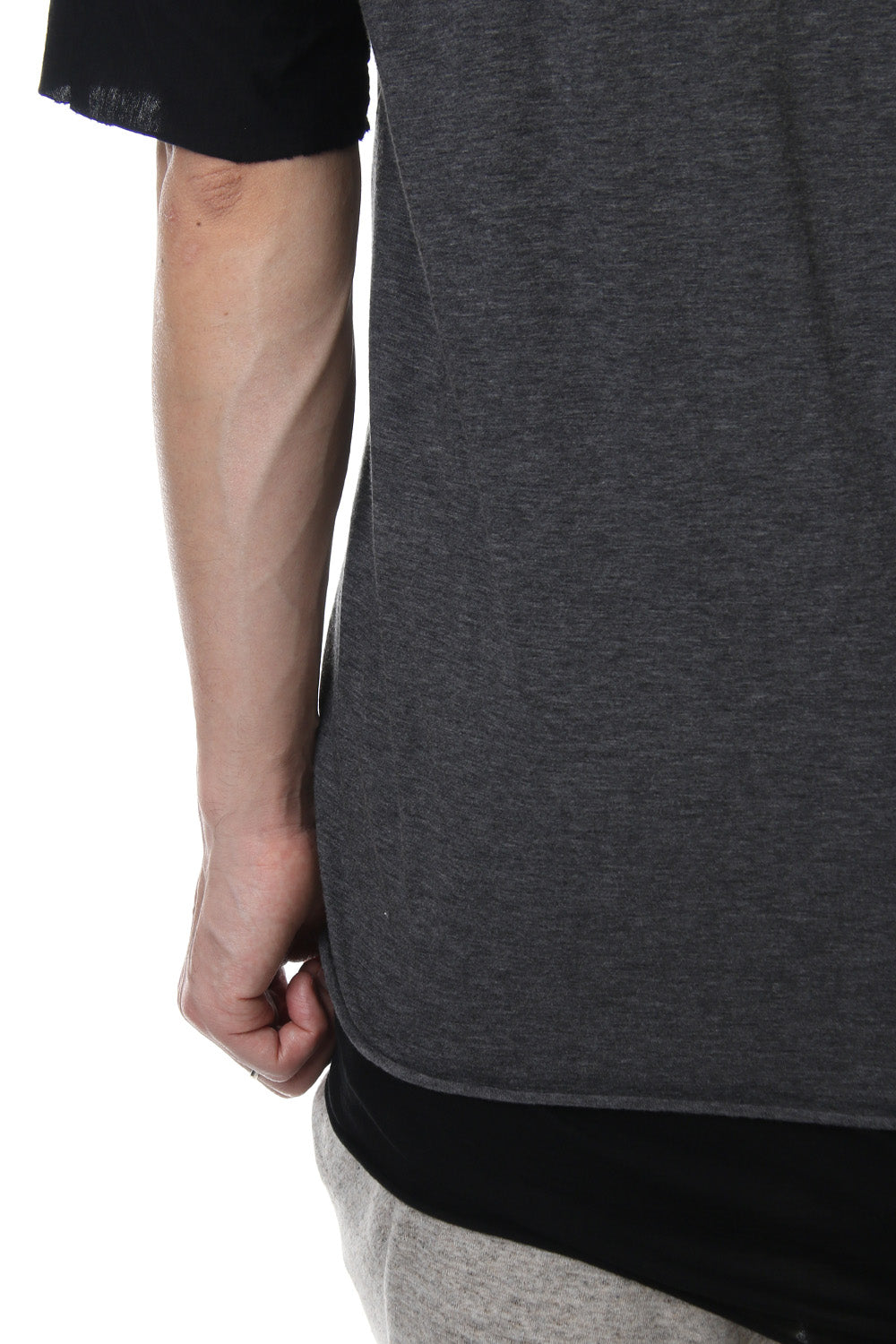 DOUBLE DOLMAN T-SHIRT Graphite