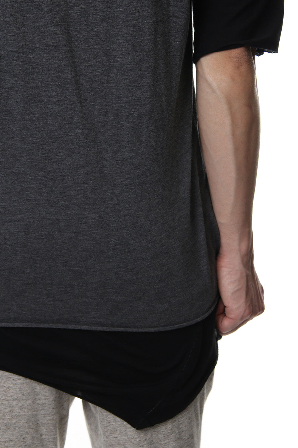 DOUBLE DOLMAN T-SHIRT Graphite