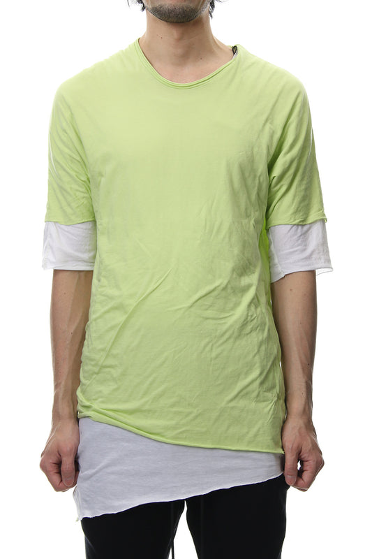 DOUBLE DOLMAN T-SHIRT Acid Yellow