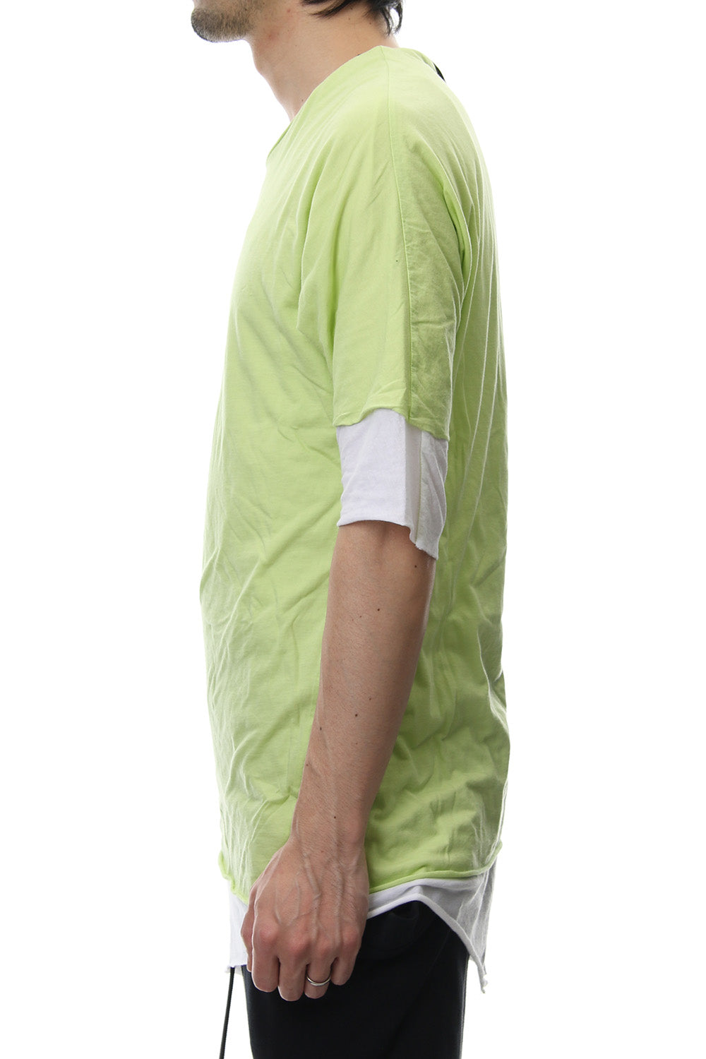 DOUBLE DOLMAN T-SHIRT Acid Yellow