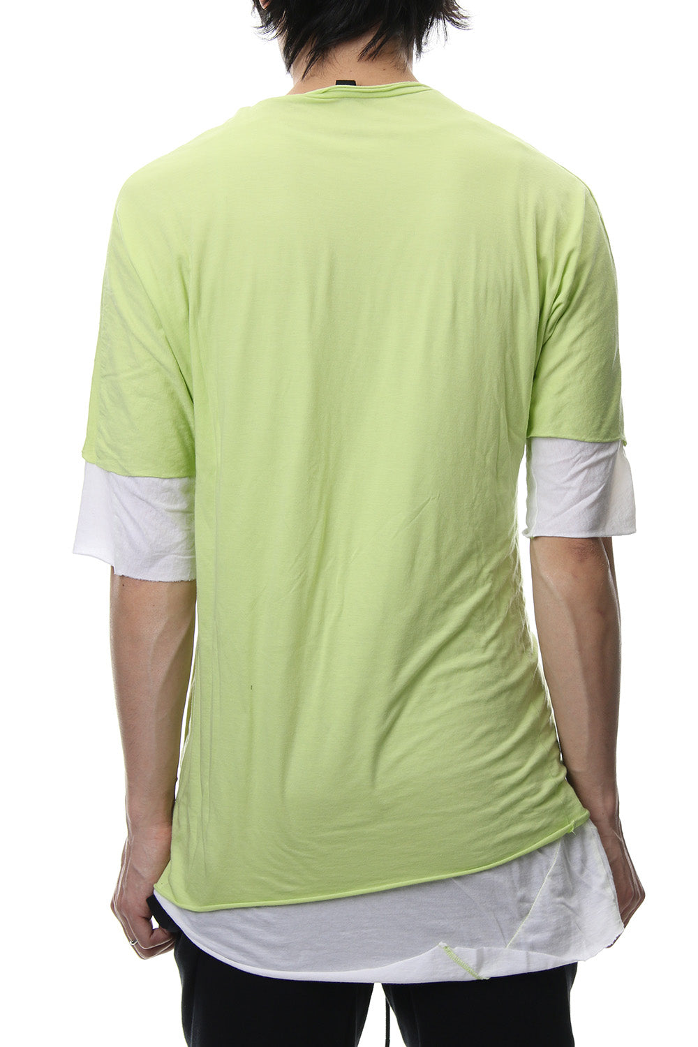 DOUBLE DOLMAN T-SHIRT Acid Yellow