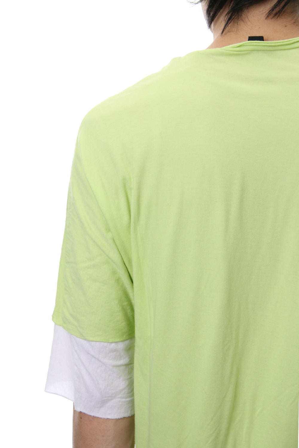 DOUBLE DOLMAN T-SHIRT Acid Yellow