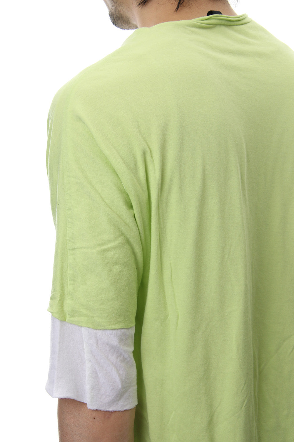 DOUBLE DOLMAN T-SHIRT Acid Yellow